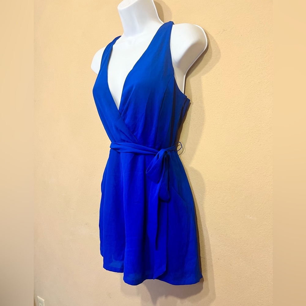 Express Electric Blue Romper - image 1